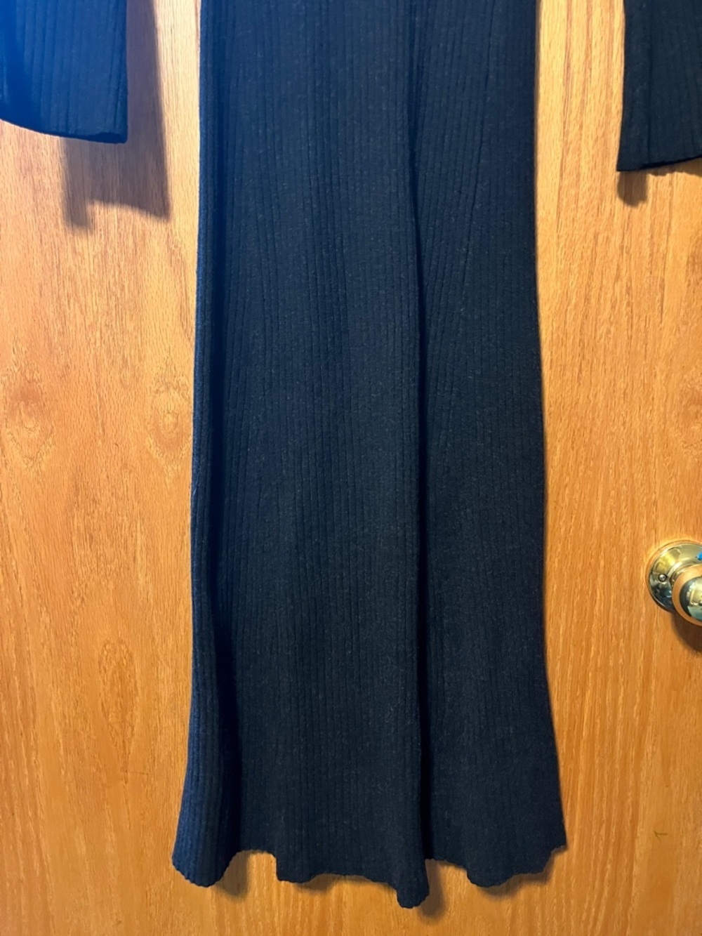 a new day Black Ribbed Long-Sleeve Maxi Dress - Picture 7 of 9